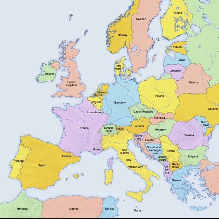 Map Of Europe
