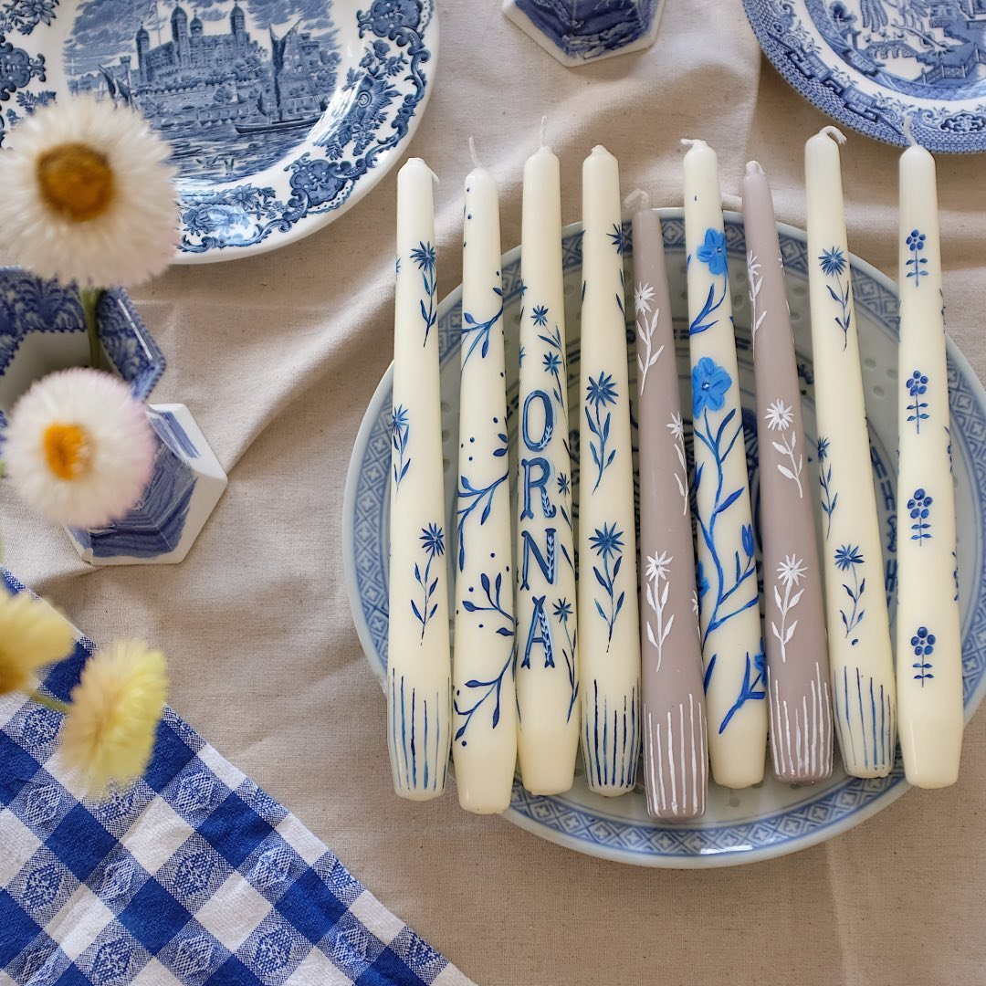 Orna Hand Painted Candles