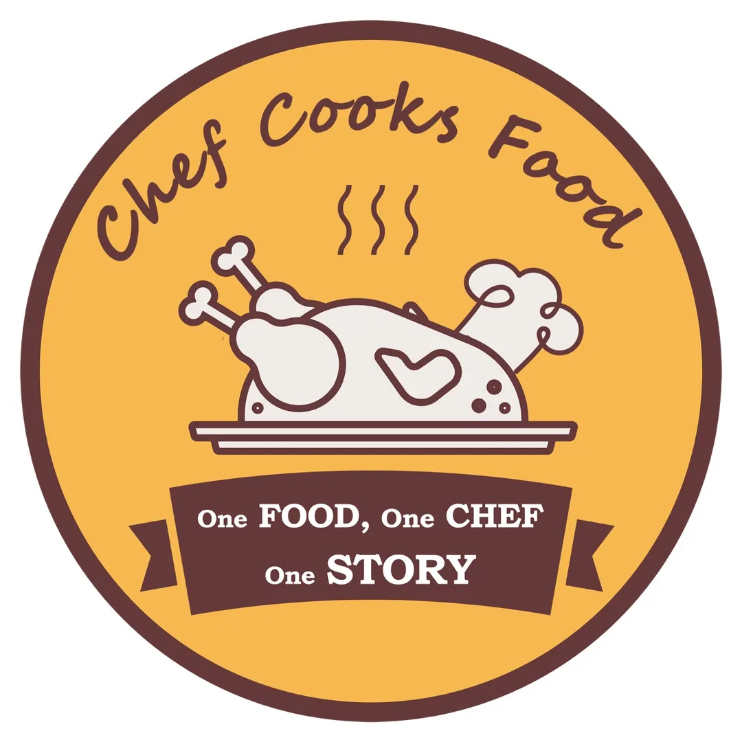 Chef Cooks Food