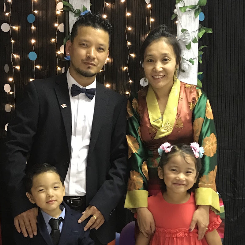 Tibetan Family In Belgium